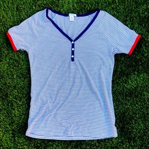 Striped tight fit shirt